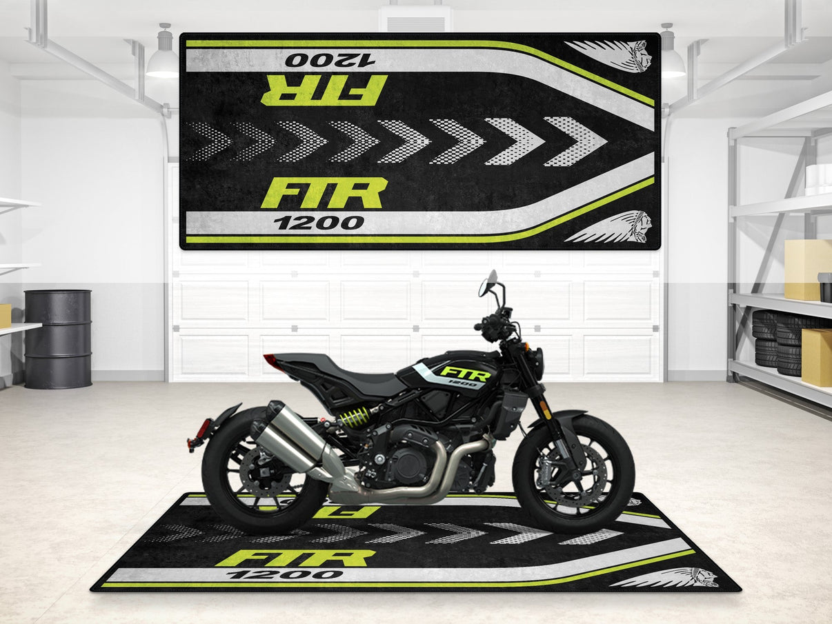 Designed Pit Mat for Indian FTR 1200 Motorcycle - MM7315 MPM Motorcycle Mat