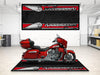 Designed Pit Mat for Indian Roadmaster Limited Motorcycle - MM7336 MPM Motorcycle Mat