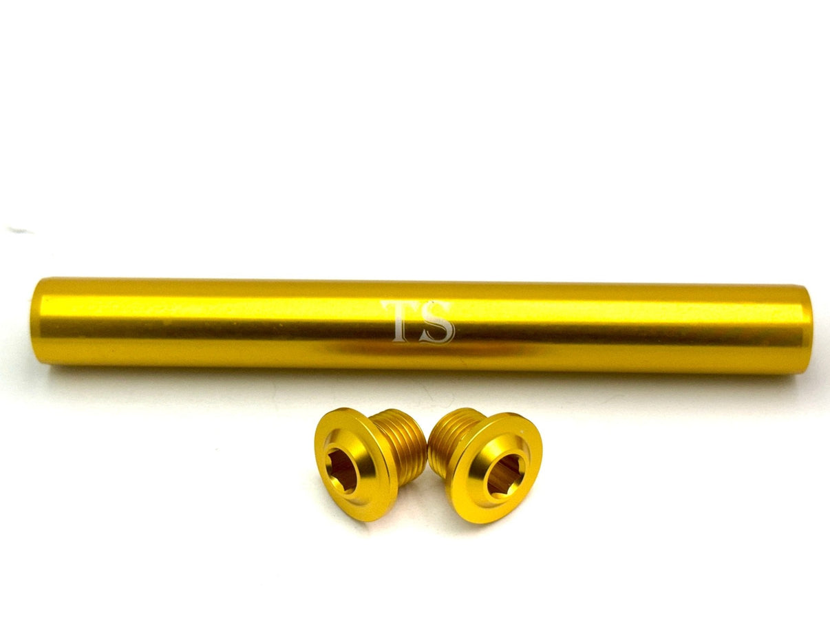 KKE Fork Custom Aluminum Axle and Two Axle End-Bolts (3 Pieces) - LiveTheGnar