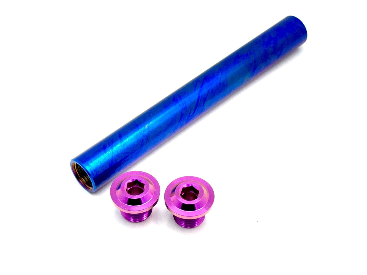 KKE Fork Custom Titanium Axle and Two Axle End-Bolts Titanium Surron