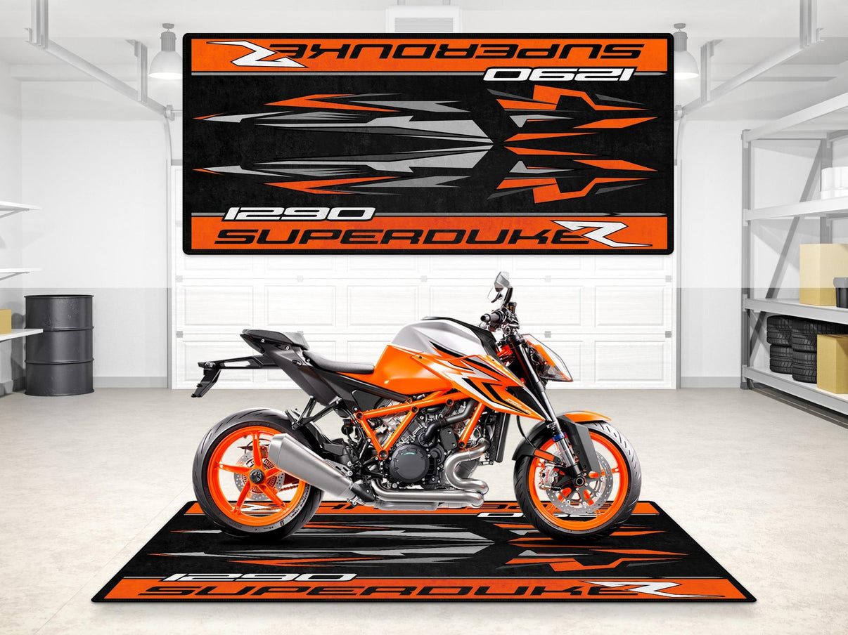 Designed Pit Mat for KTM 1290 Superduke R Motorcycle - MM7270 MPM Motorcycle Mat