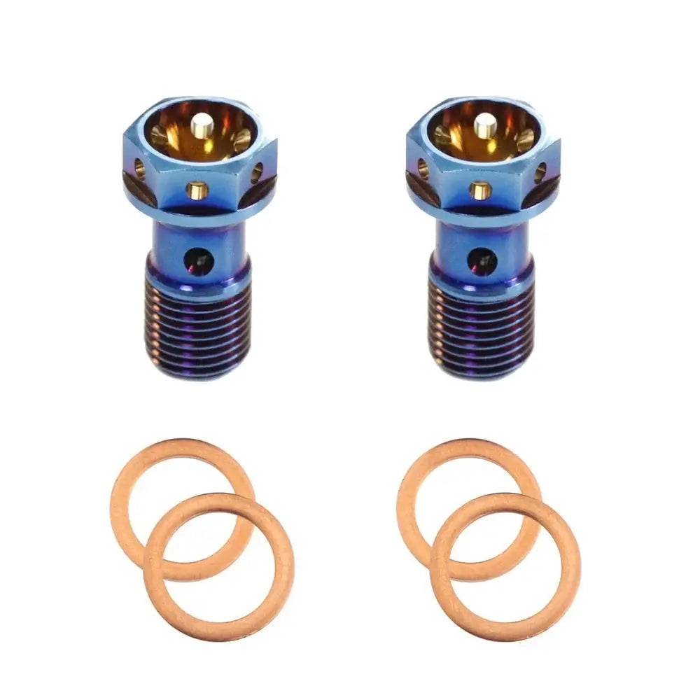 M10 x 1.00 Titanium Banjo Bolt – Grade 5 ( 2 pack ) - LiveTheGnar