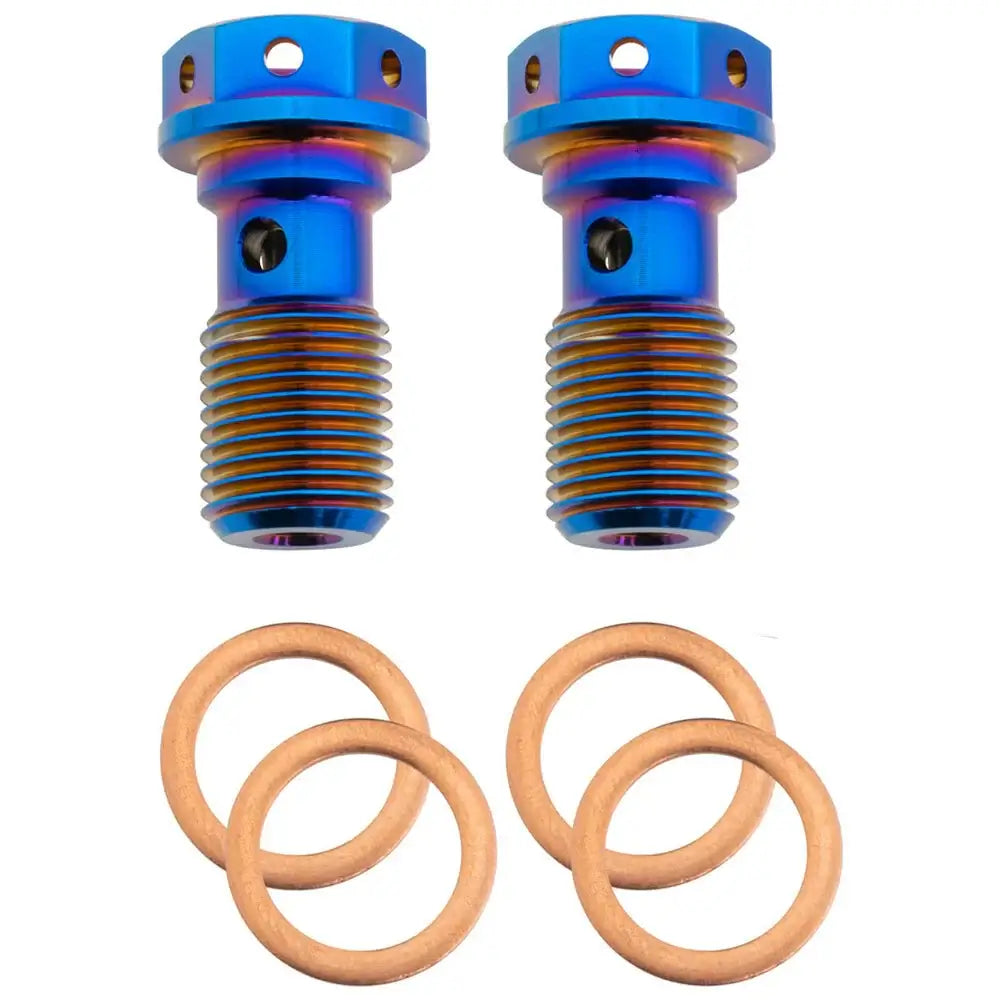 M10 x 1.25 Titanium Banjo Bolt – Grade 5 ( 2 pack ) - LiveTheGnar