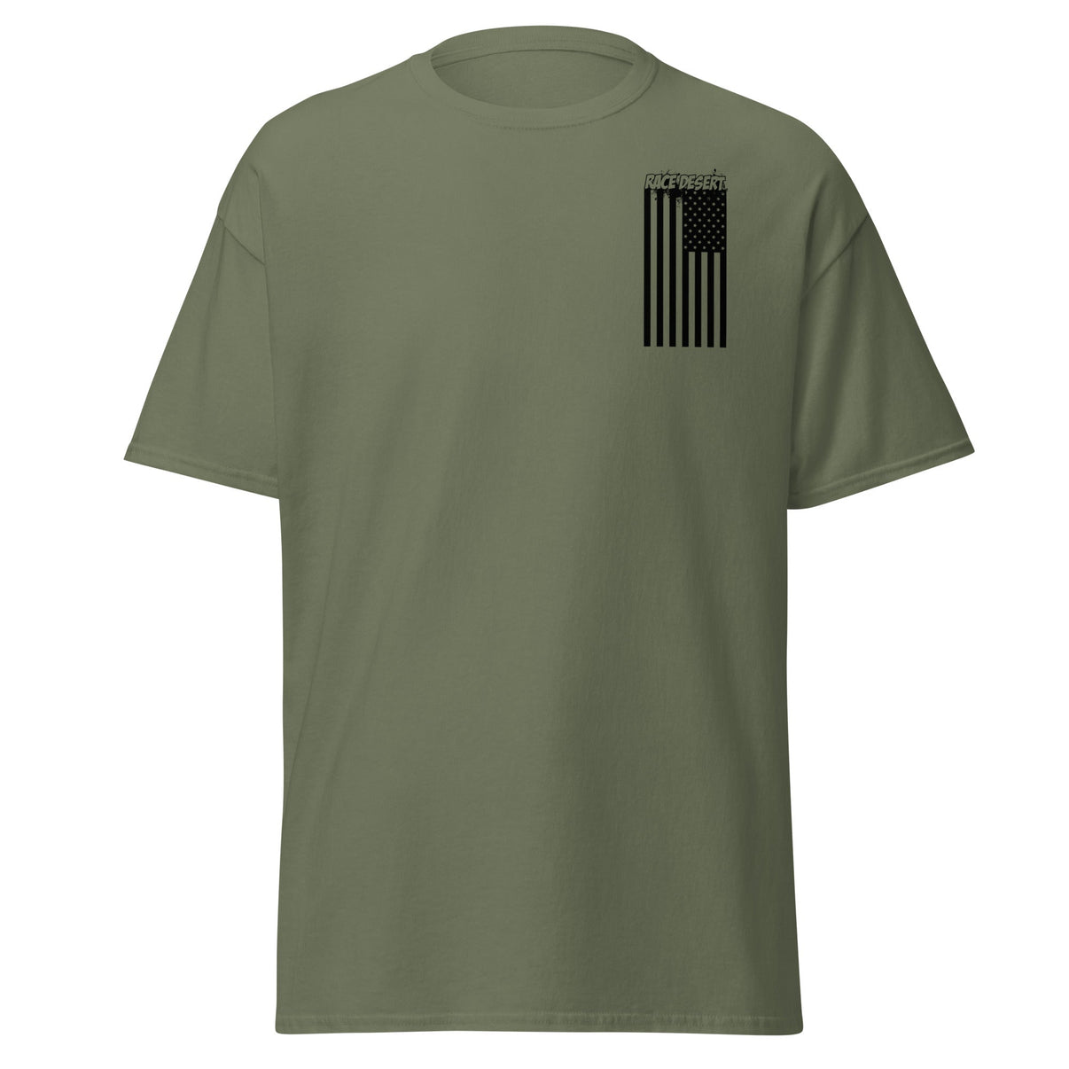 Mens Desert Nation T-Shirt - Military Green Race Desert