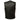 Milwaukee Leather MLM3511 Men's Black Collarless Snap/Zipper Club Style Motorcycle Leather Vest Hot Leathers
