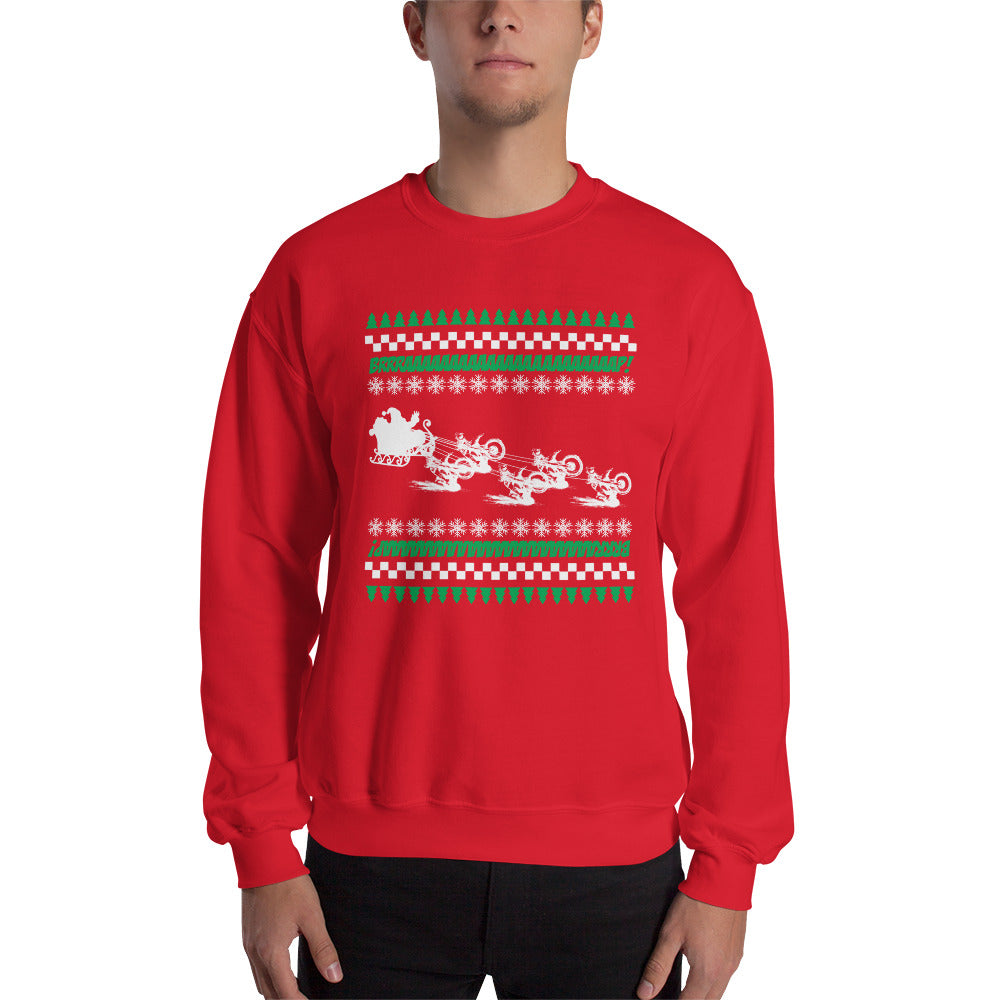 Santa Brap Christmas Sweater - Red Race Desert