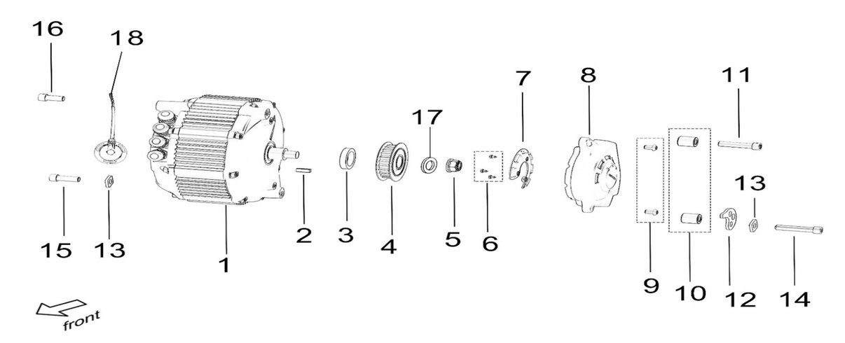 OEM Motor Woodruff Key Segron Universe