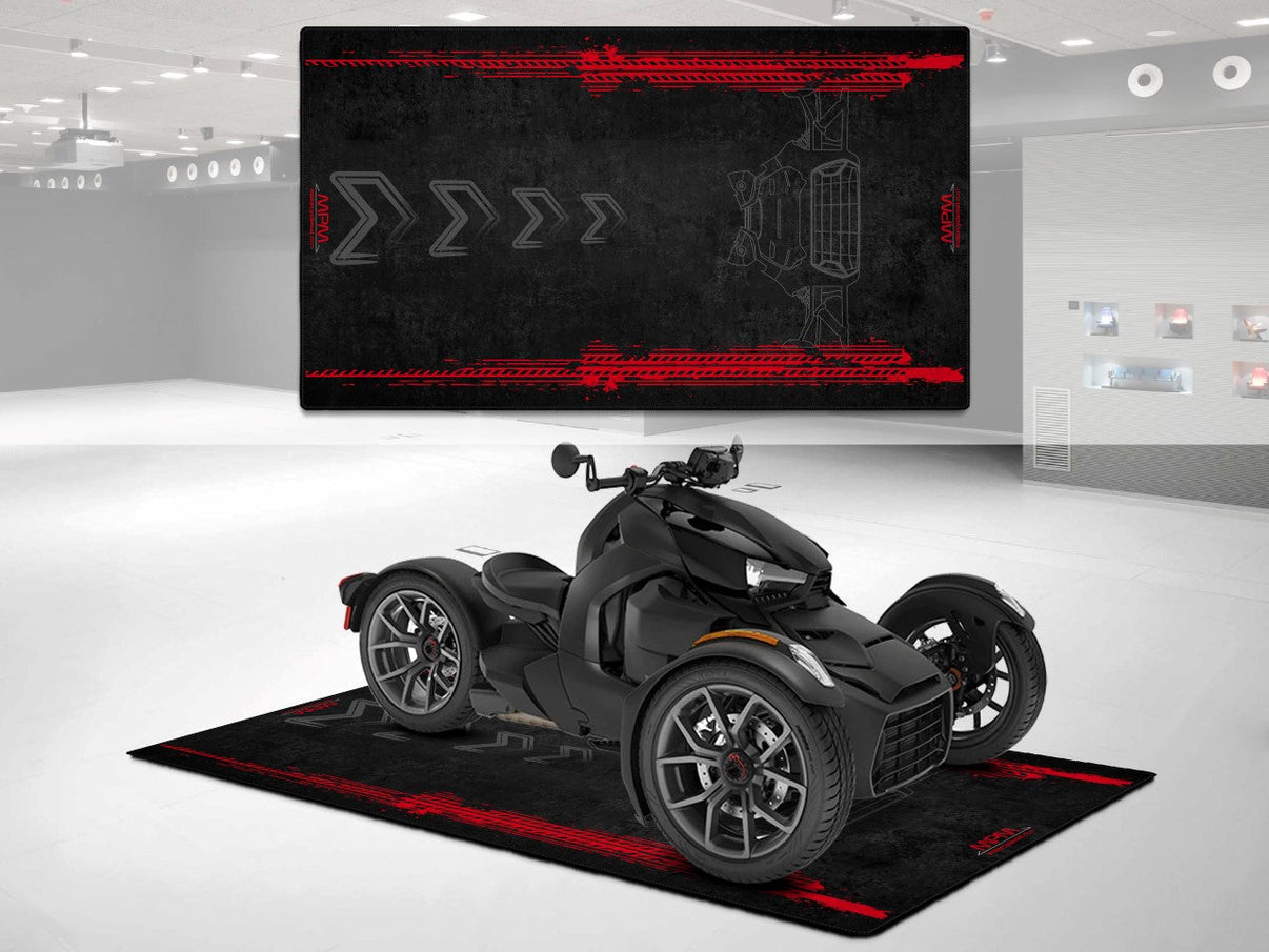 Motorcycle Mat for Can-Am Ryker Motorcycle - U402 MPM Motorcycle Mat