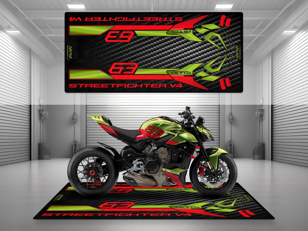 Motorcycle Mat for Ducati Streetfighter V4 Lamborghini Edition - MM4115 MPM Motorcycle Mat