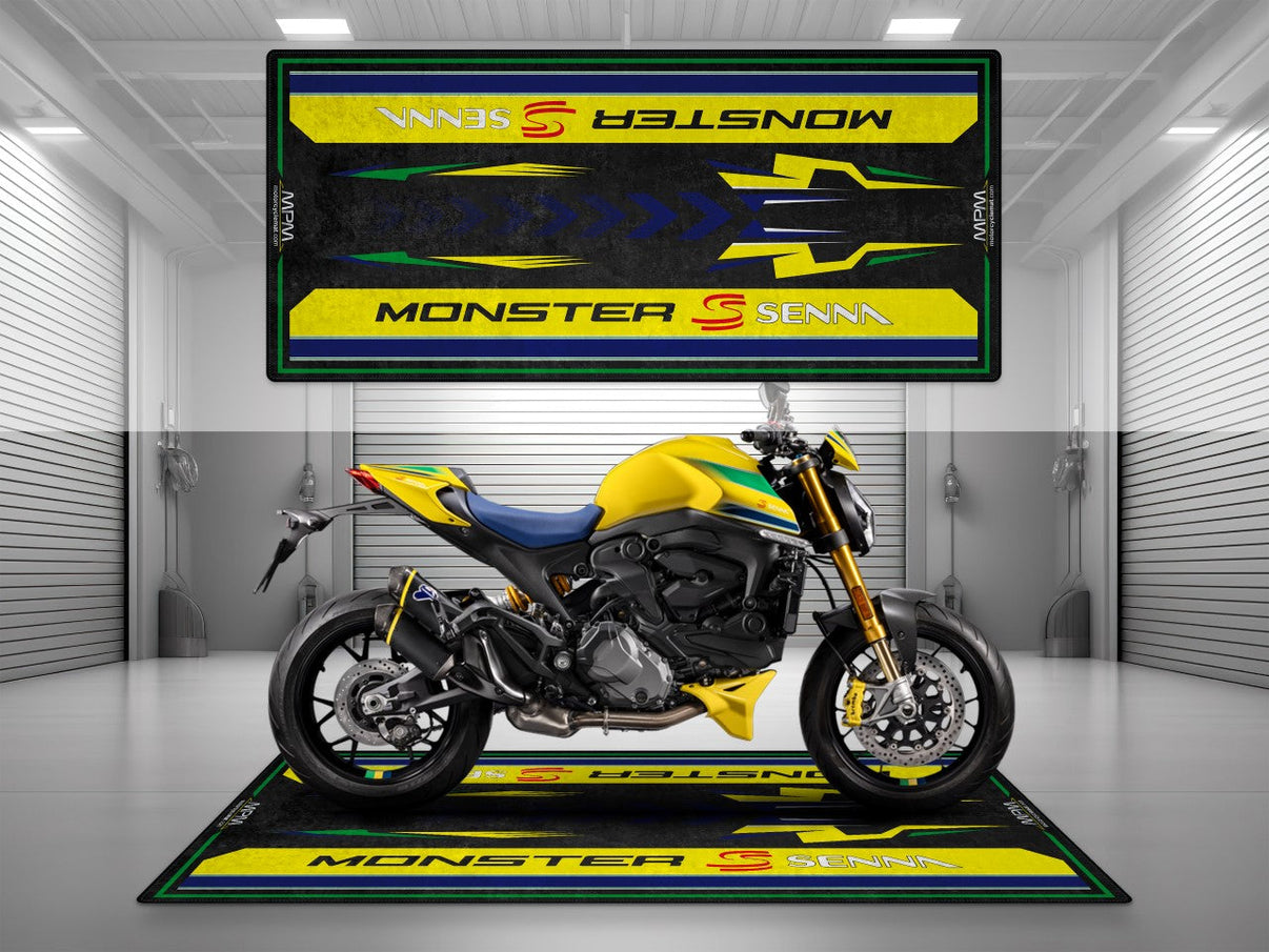 Motorcycle Mat for Ducati Monster Senna Motorcycle - MM4107 MPM Motorcycle Mat