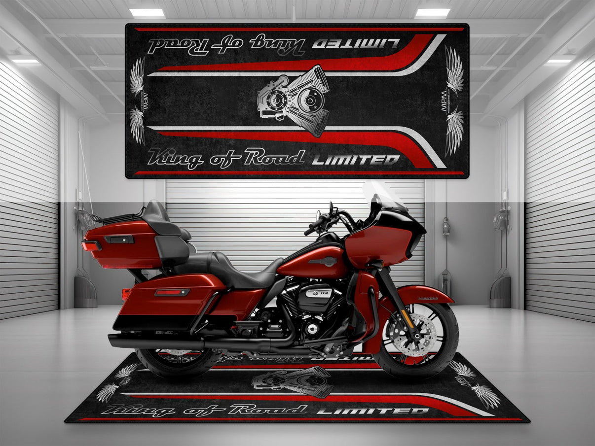 Motorcycle Mat For Cruiser Motorcycle "King of Road Limited" - MM4121 MPM Motorcycle Mat