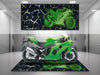 Motorcycle Mat for Kawasaki Motorcycle - U202 MPM Motorcycle Mat
