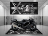 Motorcycle Mat for Suzuki Hayabusa Motorcycle - U101 MPM Motorcycle Mat