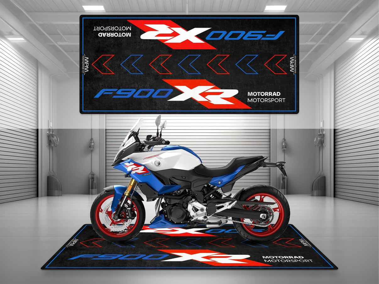 Designed Pit Mat for BMW F900 XR Motorcycle - MM7266 MPM Motorcycle Mat