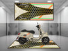 MPM Motorcycle Mat for Vespa Buzzz Design - U1101 MPM Motorcycle Mat