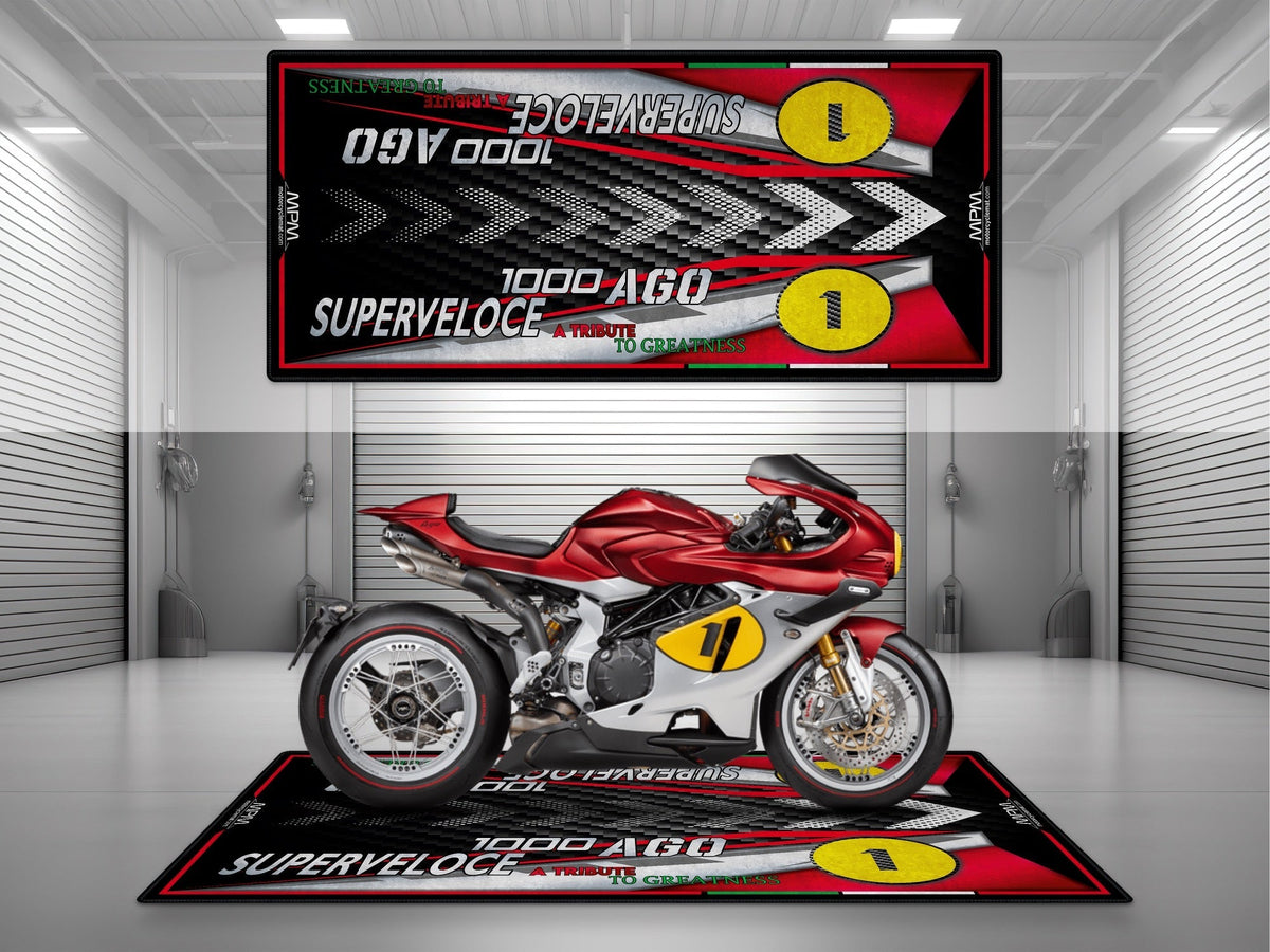 MPM Motorcycle Mat for MV Agusta Superveloce 1000 Ago - U1504 MPM Motorcycle Mat