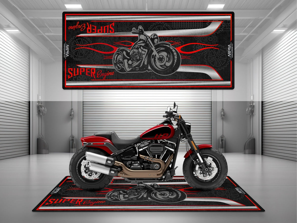 MPM Motorcycle Mat for American Motorcycles - U1203 MPM Motorcycle Mat