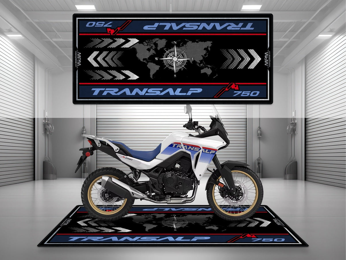 Designed Pit Mat for Honda Transalp 750 Motorcycle - MM7453 MPM Motorcycle Mat