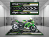 Designed Pit Mat for Kawasaki Ninja ZX-10R KRT Edition Motorcycle - MM7399 MPM Motorcycle Mat