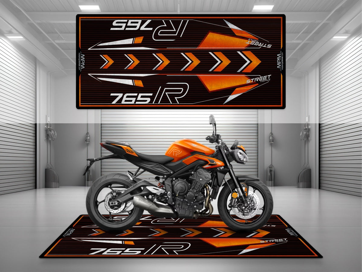 MPM Motorcycle Mat for Street Triple 765 R - U1301 MPM Motorcycle Mat
