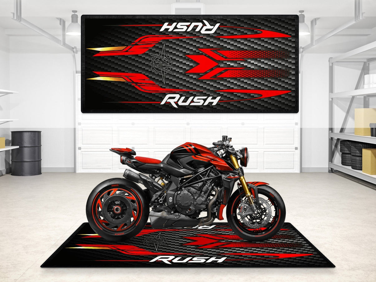 Designed Pit Mat for MV Agusta RUSH Motorcycle - MM7292 MPM Motorcycle Mat