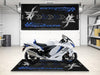 Designed Pit Mat for Suzuki Hayabusa Motorsport Motorcycle - MM7129 MPM Motorcycle Mat