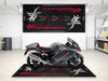 Designed Pit Mat for Suzuki Hayabusa Motorsport Motorcycle - MM7129 MPM Motorcycle Mat