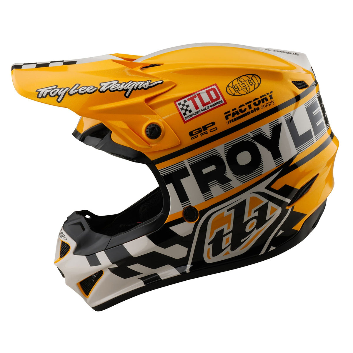 GP Pro Helmet W/MIPS Fifty-50 WHITE / GOLD image 1