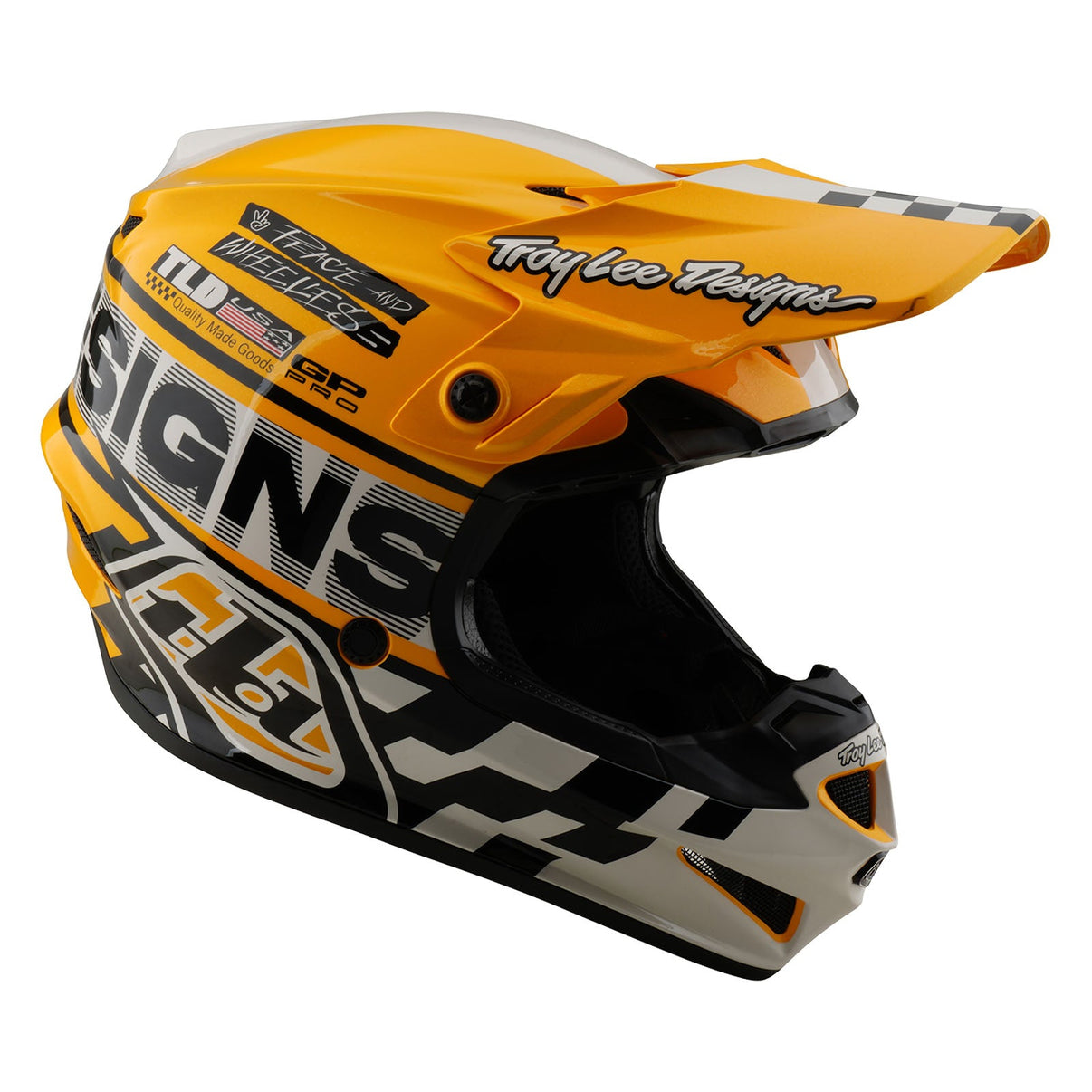 Youth GP Pro Helmet W/MIPS Fifty-50 WHITE / GOLD image 6