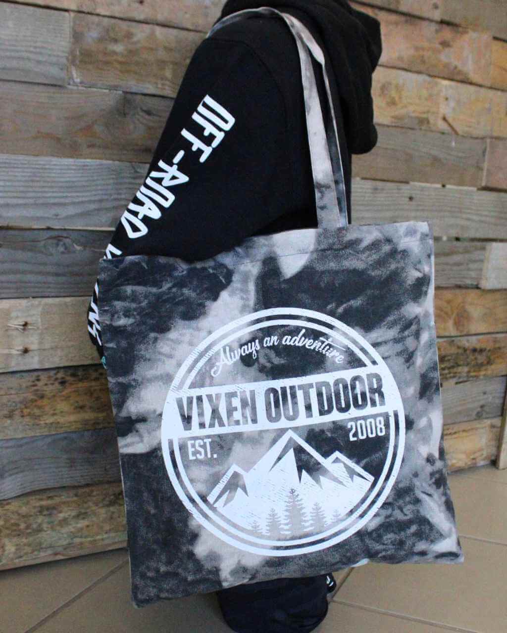 Vixen Outdoor Tie Dye Canvas Tote - Smoke - LiveTheGnar