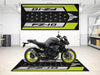 Designed Pit Mat for Yamaha FZ-10 Yellow & Black Motorcycle - MM7256 MPM Motorcycle Mat
