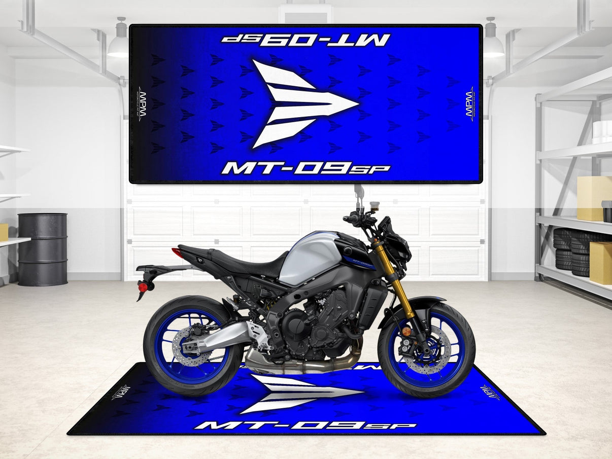 Designed Pit Mat for Yamaha MT-09SP Motorcycle - MM7118 MPM Motorcycle Mat