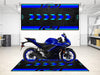 Designed Pit Mat for Yamaha R3 Motorcycle - MM7114 MPM Motorcycle Mat