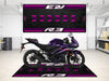 Designed Pit Mat for Yamaha R3 Motorcycle - MM7114 MPM Motorcycle Mat