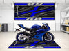Designed Pit Mat for Yamaha R6 Motorcycle - MM7255 MPM Motorcycle Mat