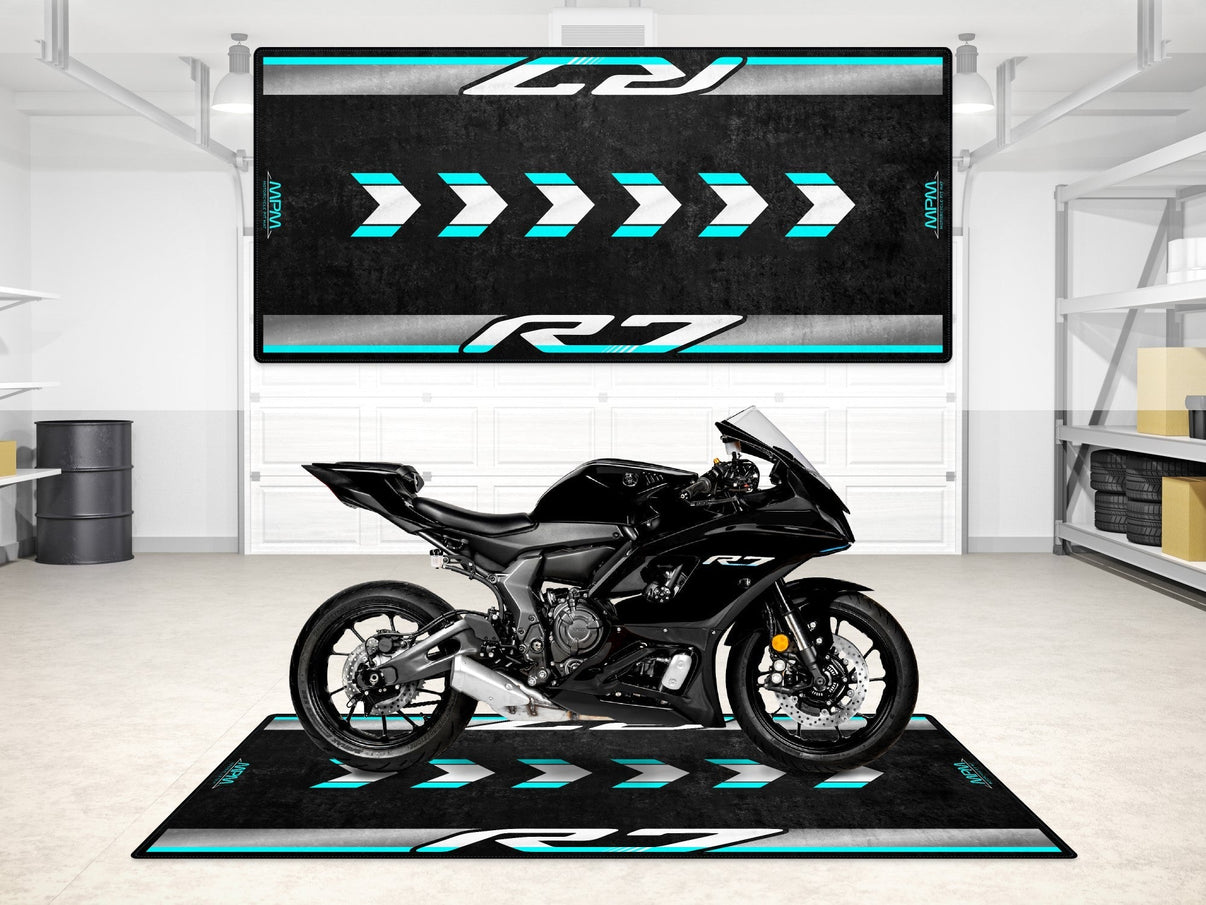 Designed Pit Mat for Yamaha R7 Motorcycle - MM7113 MPM Motorcycle Mat