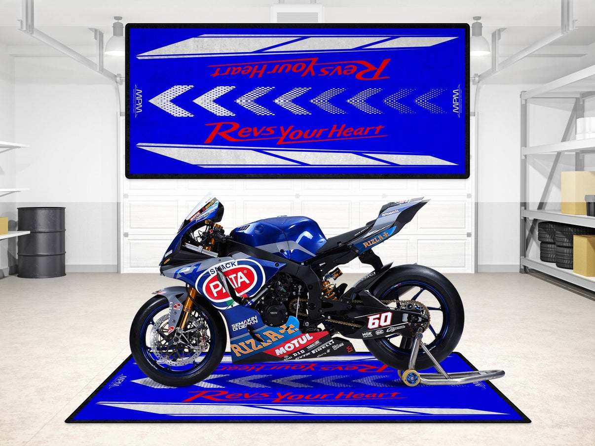 Designed Pit Mat for Yamaha Motorcycle - MM7108 MPM Motorcycle Mat