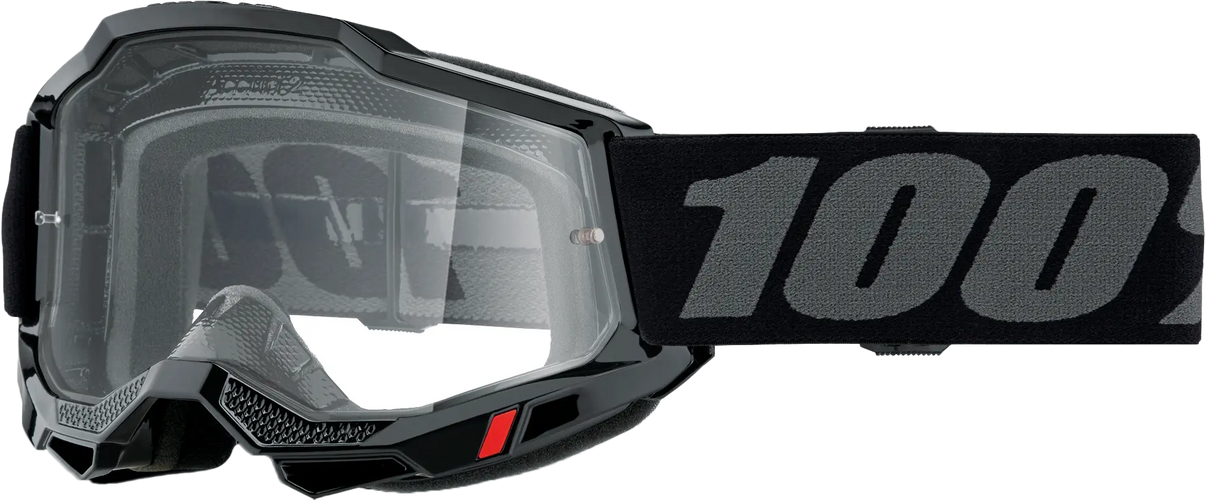 100% Accuri 2 Goggle Black Clear Lens 100%