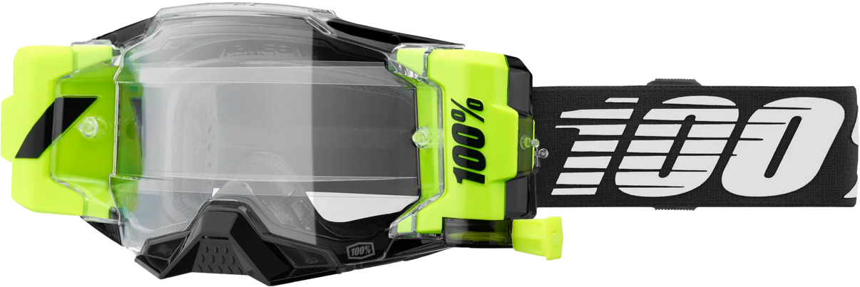 100% Armega Forecast Goggle Black Clear Lens 100%
