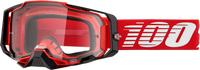 100% Armega Goggle Red Clear Lens 100%