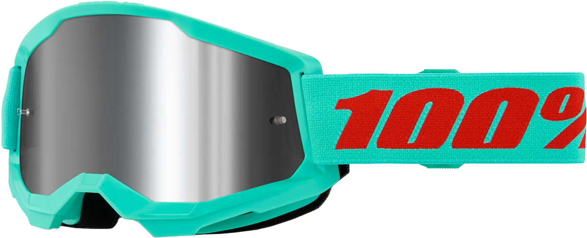 100% Strata 2 Goggle Maupiti Mirror Silver Lens 100%