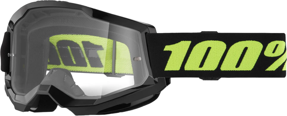 100% Strata 2 Goggle Solar Eclipse Clear Lens 100%