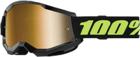 100% Strata 2 Goggle Solar Eclipse Mirror True Gold 100%