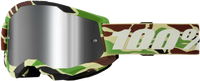 100% Strata 2 Goggle War Camo Mirror Silver Lens 100%
