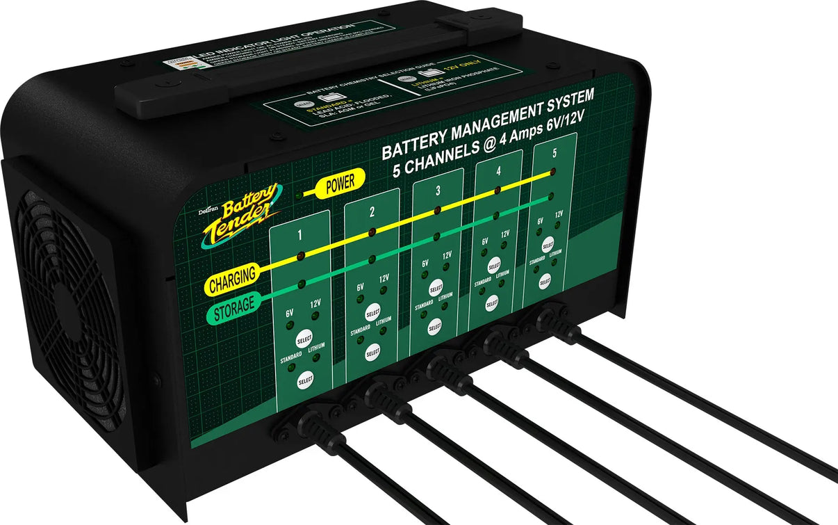 12-Volt & 6-Volt Five Bank Battery Charger Battery Tender