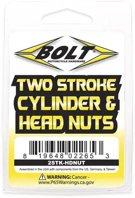 2 Stroke Cylinder & Head Nuts Universal All 2 Stroke Motors BOLT