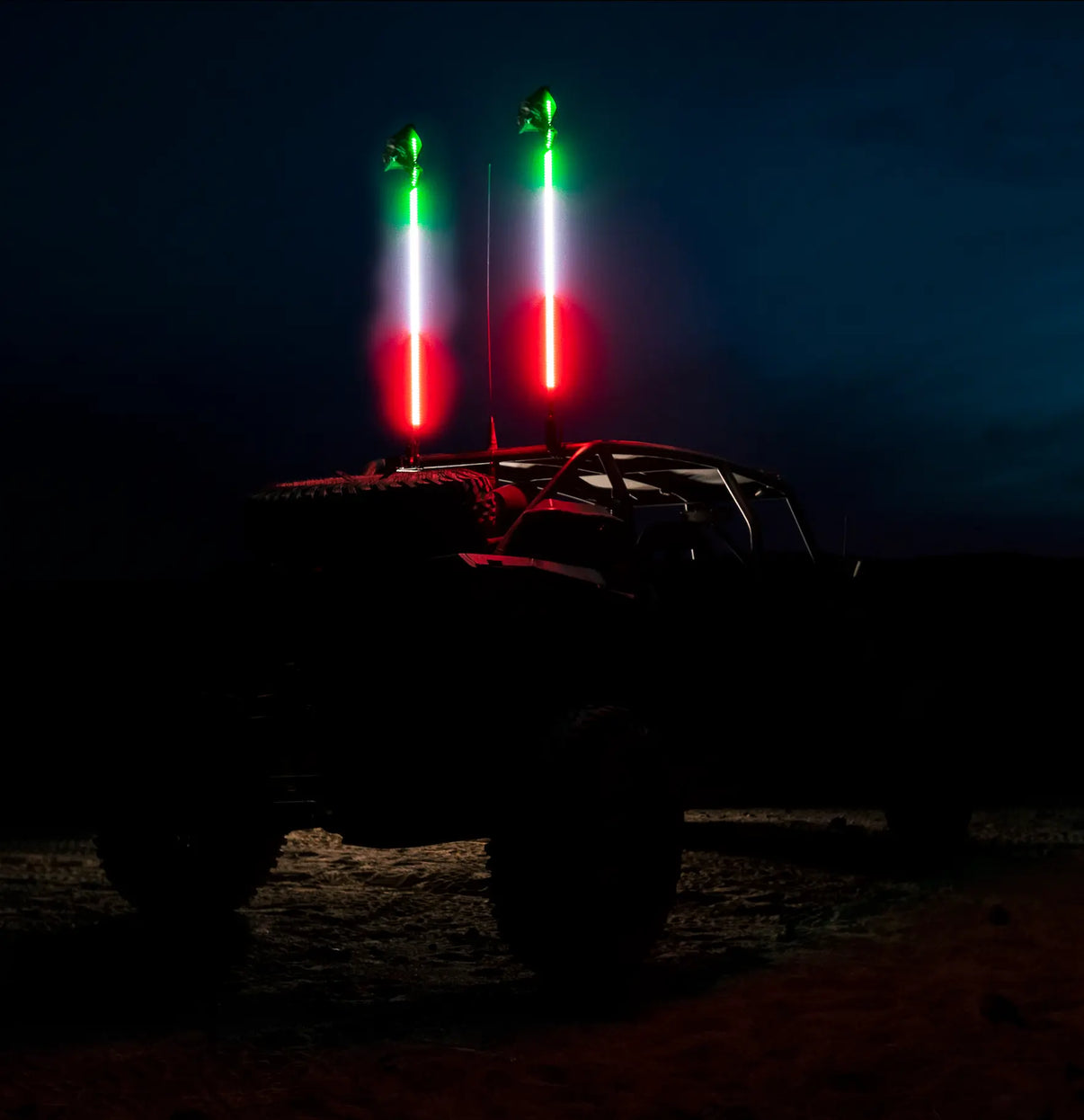 5150 Hyper Whips - Red, White, & Green LED Whip 5150 Whips