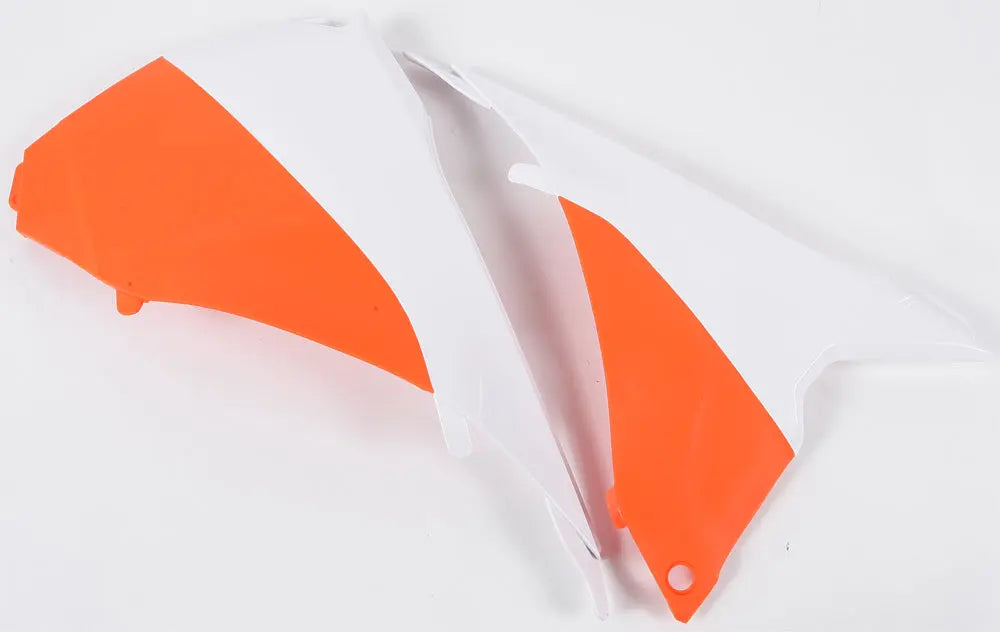 Airbox Covers White/Orange ACERBIS