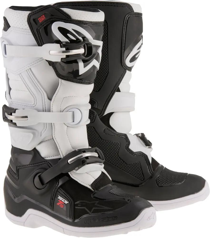 Alpinestars Youth Tech 7s Black/White Boots ALPINESTARS