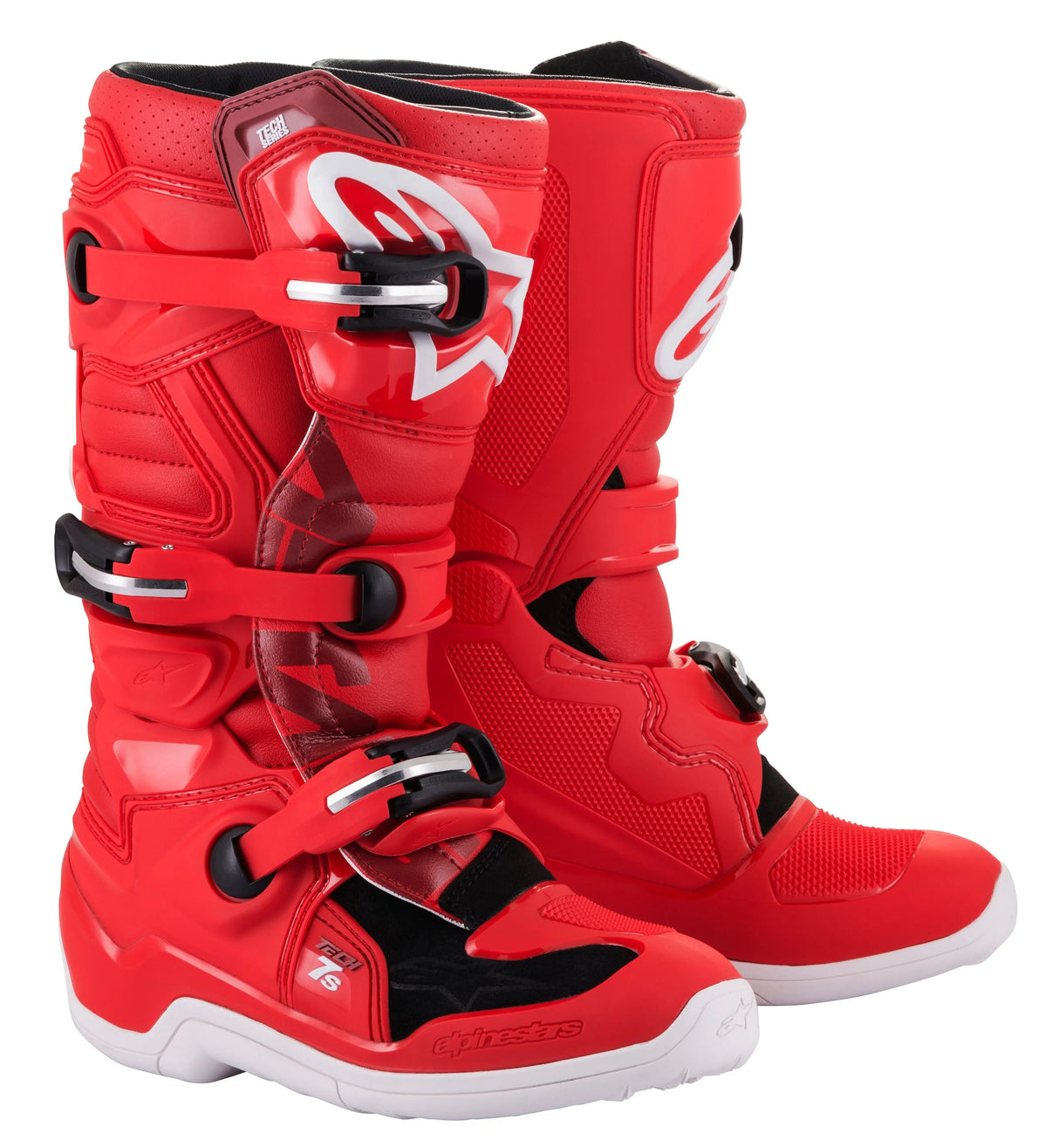 Alpinestars Youth Tech 7s Red Boots ALPINESTARS